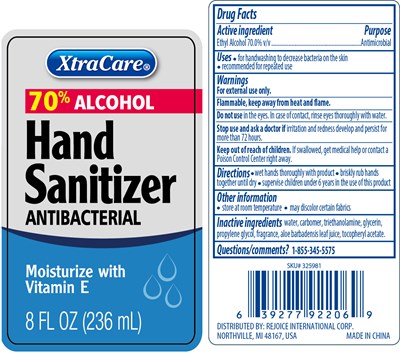 Hand sanitizer 8oz original.jpg label - Hand sanitizer 8oz original